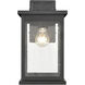 Bowton 1 Light 13 inch Powder Coated Black Outdoor Wall Sconce